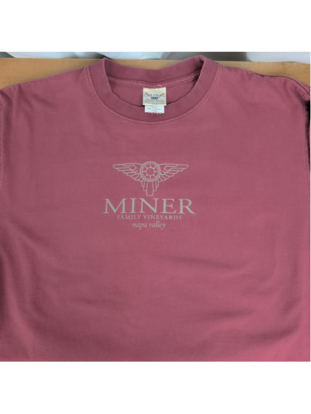 Vintage Miner Vineyards, Napa Valley Heavy Knit T-Shirt Large